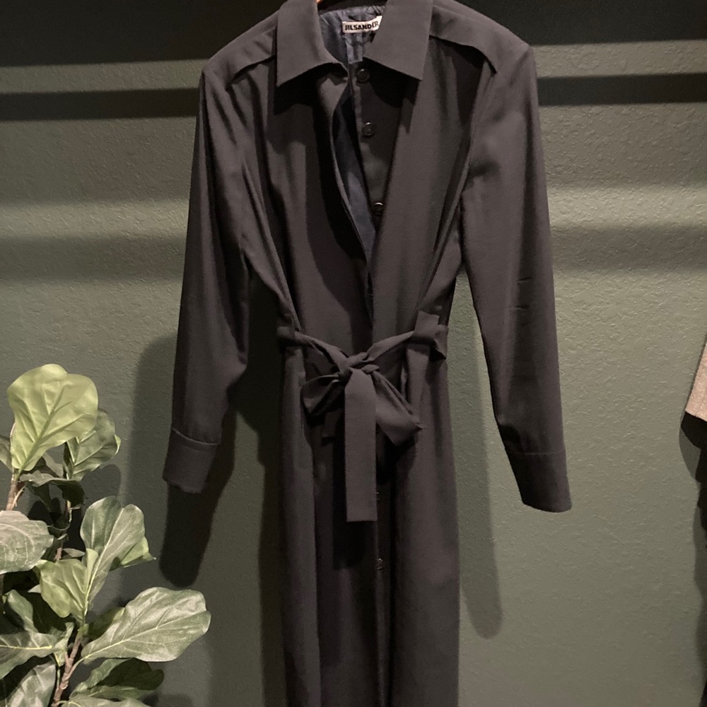 Jil Sander belted jacket dress